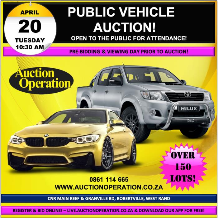 Auction Operation - PUBLIC VEHICLE AUCTION. REPO VEHICLES.